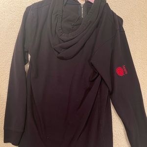 Pure barre circle p team zip up hoodie sweatshirt